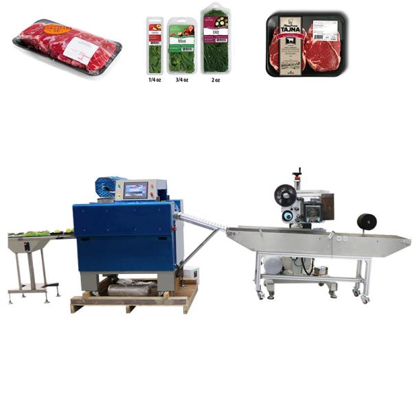 220V Meat Packaging Weighing Printing Labeling Machine with 5000set/month