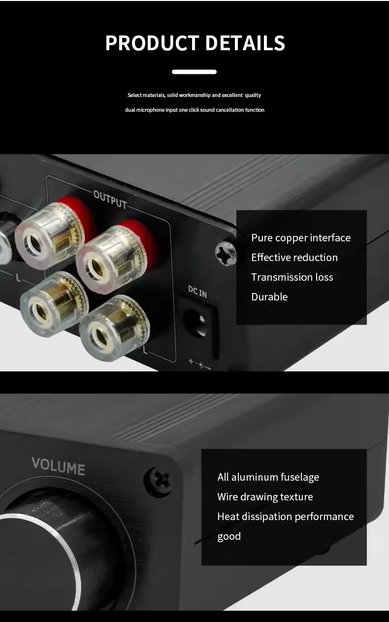 TPA3116 Digital Sound Power Amplifier 100W X2 Mini HiFi Stereo Class D Audio Power Amplifiers for Home Theater