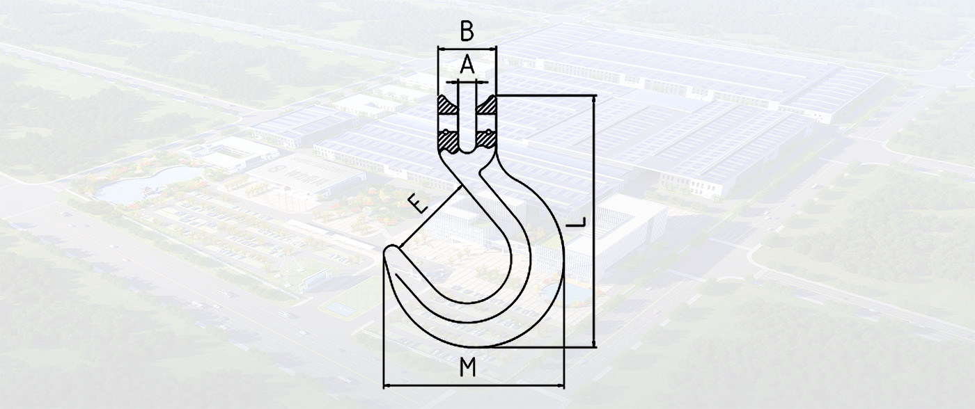 SLR507- G80 CLEVIS LARGE OPENING HOOK