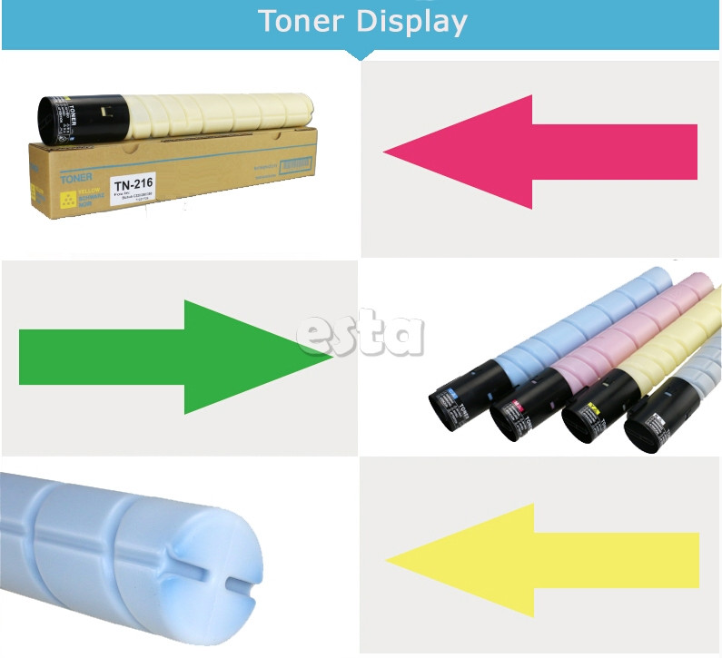 Magenta TN216 Konica Minolta Toner Cartridges For Bizhub C220 C280 C360