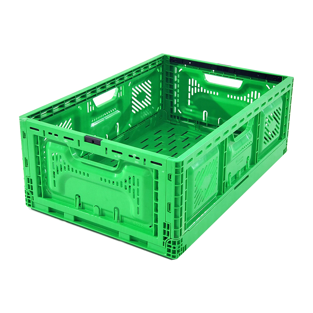 Collapsible Crate for Stackable Vegetable Crates Heavy Duty Folding Moving Box