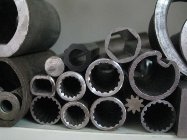 buy Outside hexagonal inside round seamless steel tubes