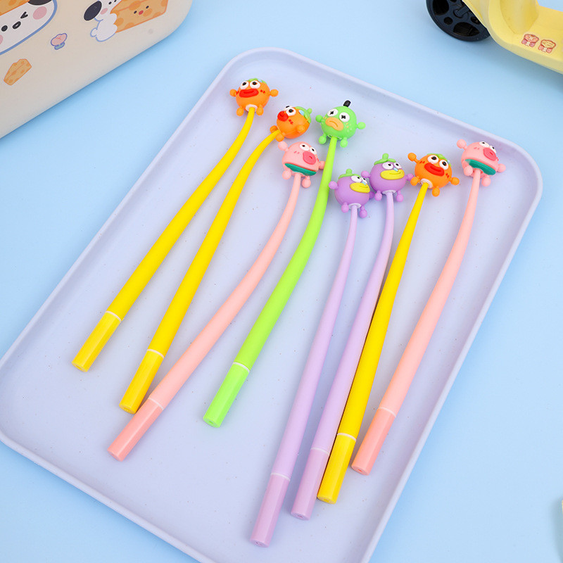 Cute Novelty Gel Ink Pens Cartoon Animal 0.5 Mm Black Ink Pens Bulk For Kids Office School Supplies Christmas Party Gift