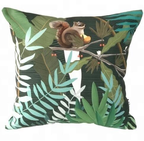 latest design Wholesale Tropical Velvet and plants Digital printing decorative