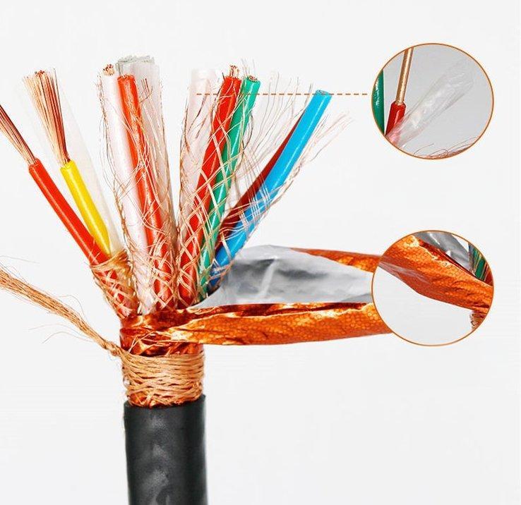 Shielded Instrument Cable 300/500V Braided Shield PVC Sheathed Computer Cable
