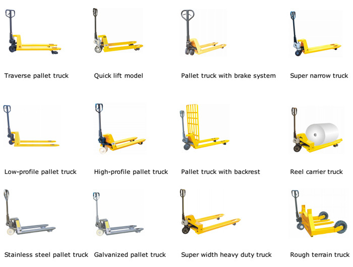 Professional Pallet Pump Truck , 2.5 Ton Pallet Jack With Backrest Fork Length 1220mm