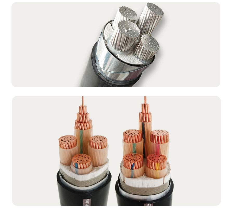 YJV Low Voltage Copper Conductor PVC Insulated 5 Core Armoured Cable Electric Power Cable