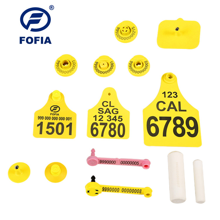 Visual RFID Ear Tag With Different Colors , Imported Materials With High Tension