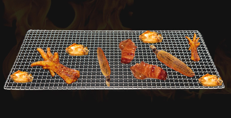 Camping Rectangle Bbq Grill Wire Mesh Outdoor Welded Stainless Steel