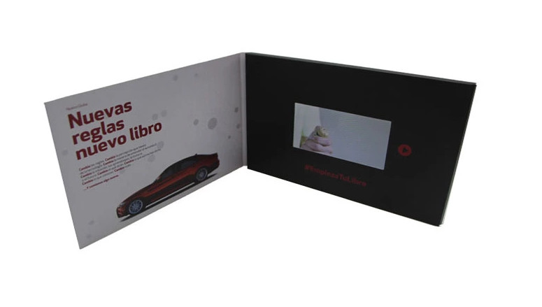 Custom design lcd screen video mailer for advertising,video greeting card