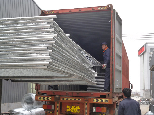 11 Gauge Portable 6x8 Chain Link Fence Panels Hot Dipped Galvanized