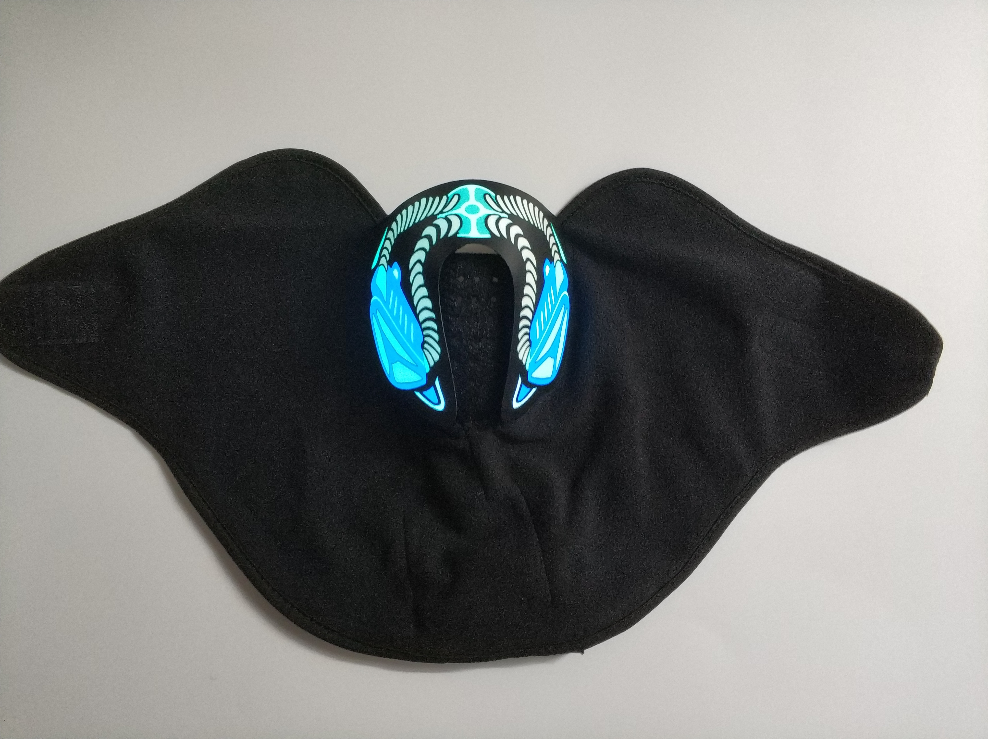 Wholesale New Hot Sale Popular Sound reactive LED mask light up cool masquerade clown EL mask for Music party DJ mask