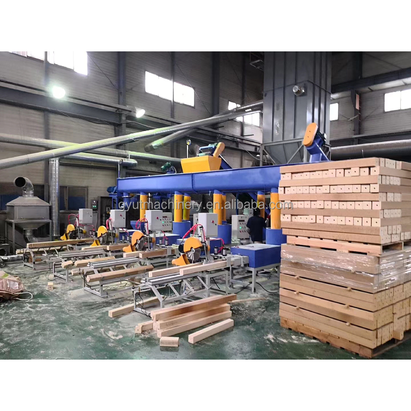 Easy to Wood Pallet Feet Block Making Machine for Hot Press Wood Chips Sawdust Shaving
