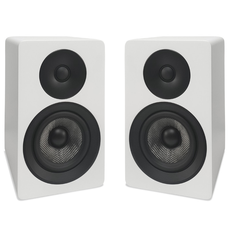 HiFi Passive Bookshelf Speakers 5.25 Inch Woofer 1 Inch Tweeter Solid Wood Cabinet Speakers