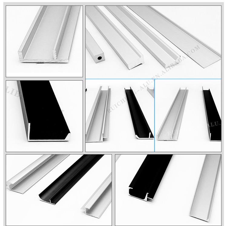 Powder Coated Aluminium Finger Pull Handles AA6063 Material 3mm Thickness