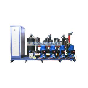 Scroll type condensing unit with Danfoss R404a compressor and PLC control for