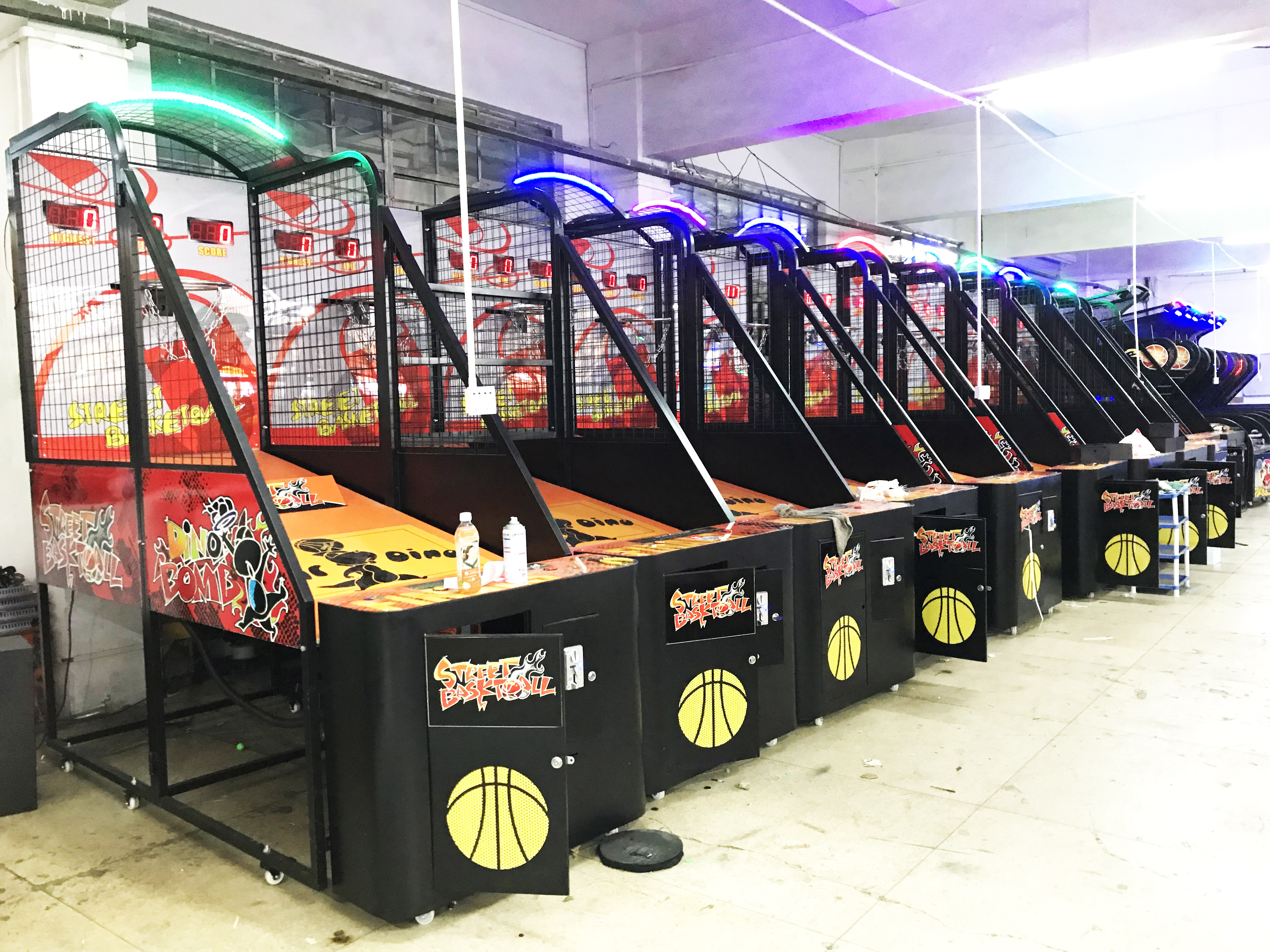 Coin Operated Custom Basketball Arcade Game Machine Music Customization
