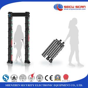 Folding Walk Through Metal Detector, Touch screen digital portable walk through