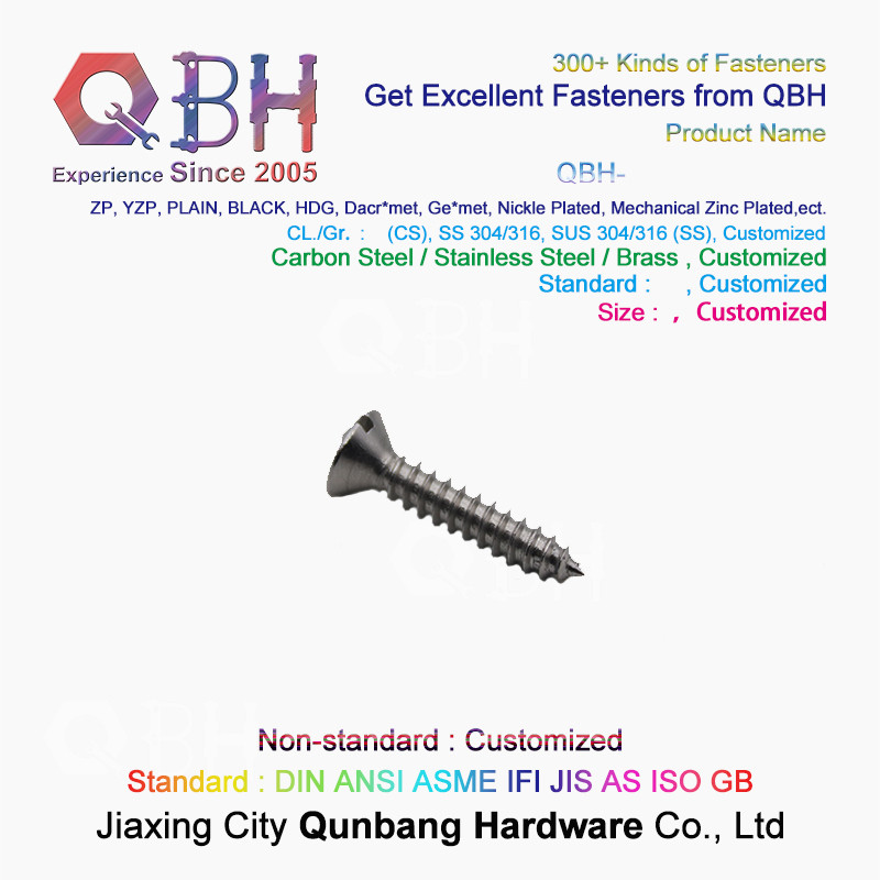 Self Tapping Cross Countersunk Head Screws M3-M5 304 Stainless Steel