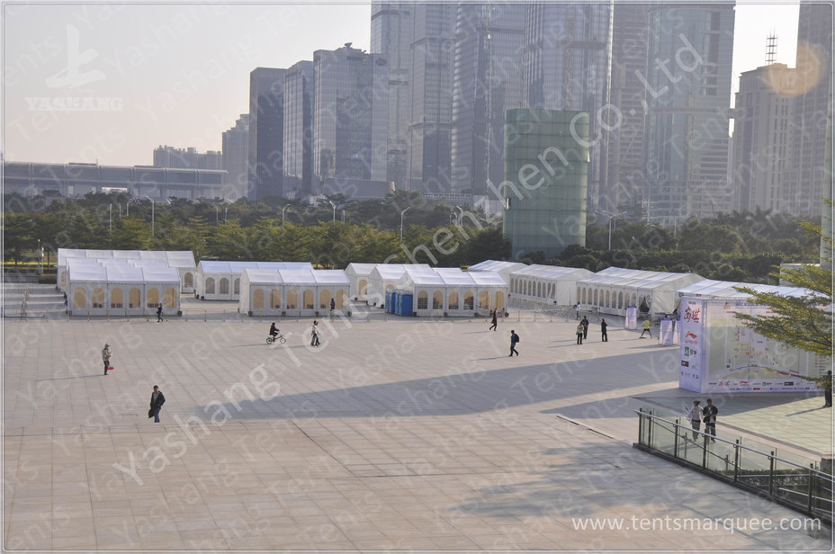 Outside Marathon Sport Event Tents Temporary Sunshade Shelter 100km/h Wind Load