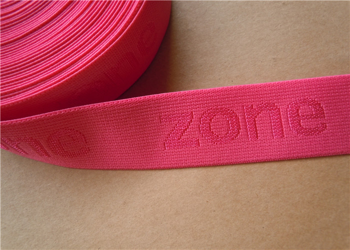 polyester or spandex Webbing Straps Elastic 3 cm wide Nylon Woven Jacquard elastic tape for underwear