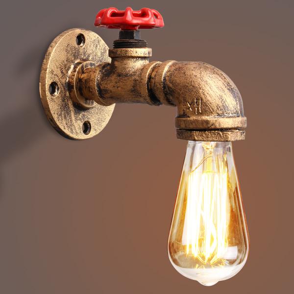 Vintage Retro Rustic Water pipe wall light for Dining room Bar Coffee Shop (WH