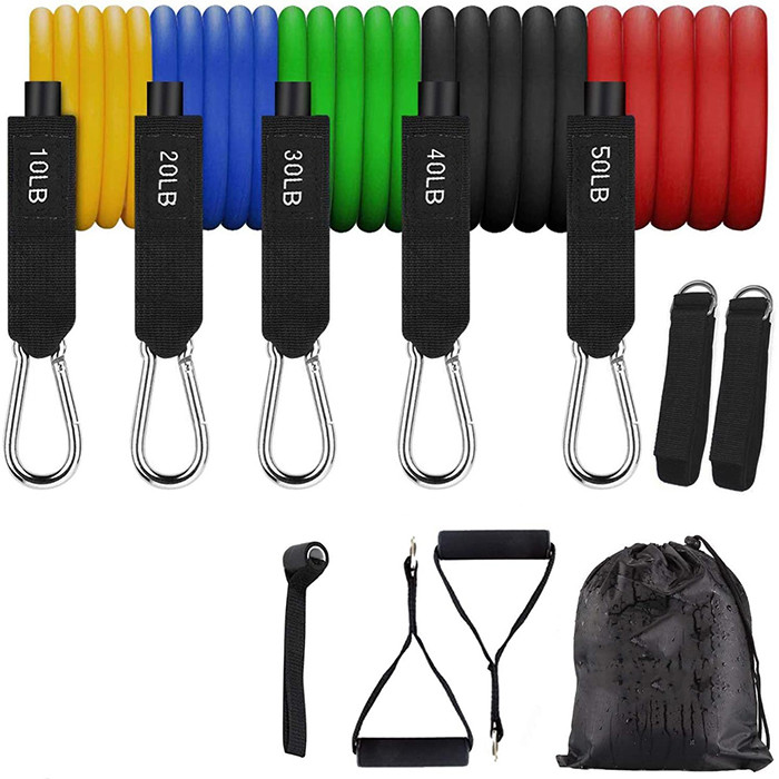 Latex Resistance Exercise Tubes 10lbs 20lbs 30lbs 40lbs 50lbs