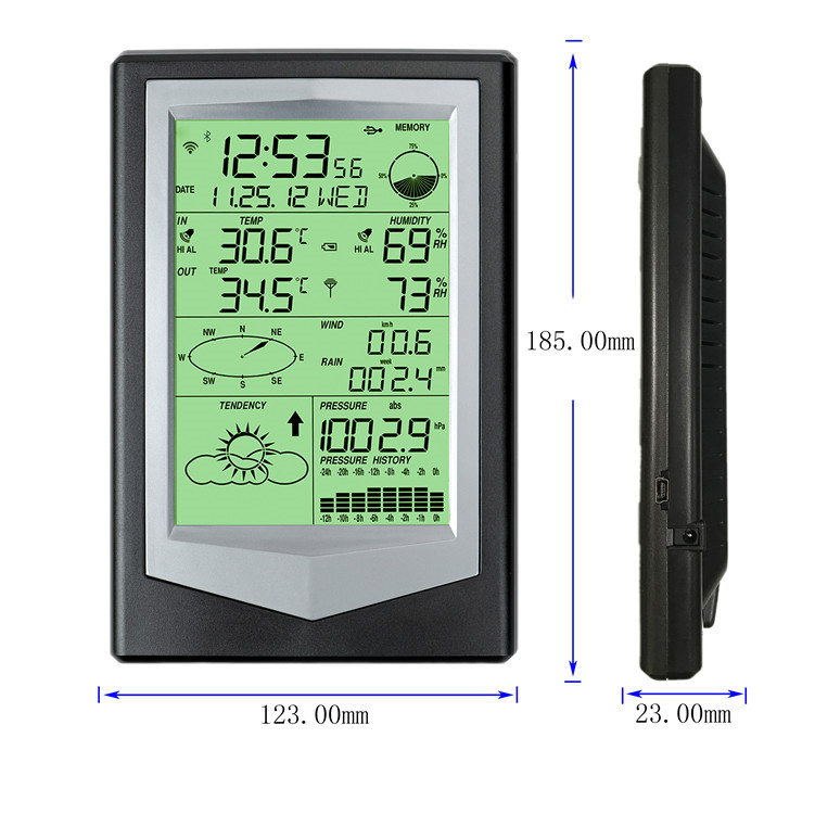 Advanced Multi-Functional Weather Station With Fast 48s Data Update And 1.8KG Weight