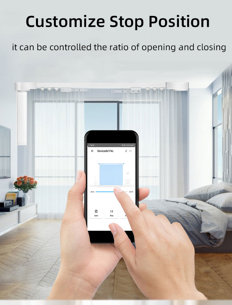 WiFi Remote Control Drapery System Smart Curtain Motor Alexa Home Assistant Control