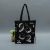 Buy cheap Natural Cotton Tote Messenger Canvas Shoulder Bag BLACK Recyclable from wholesalers
