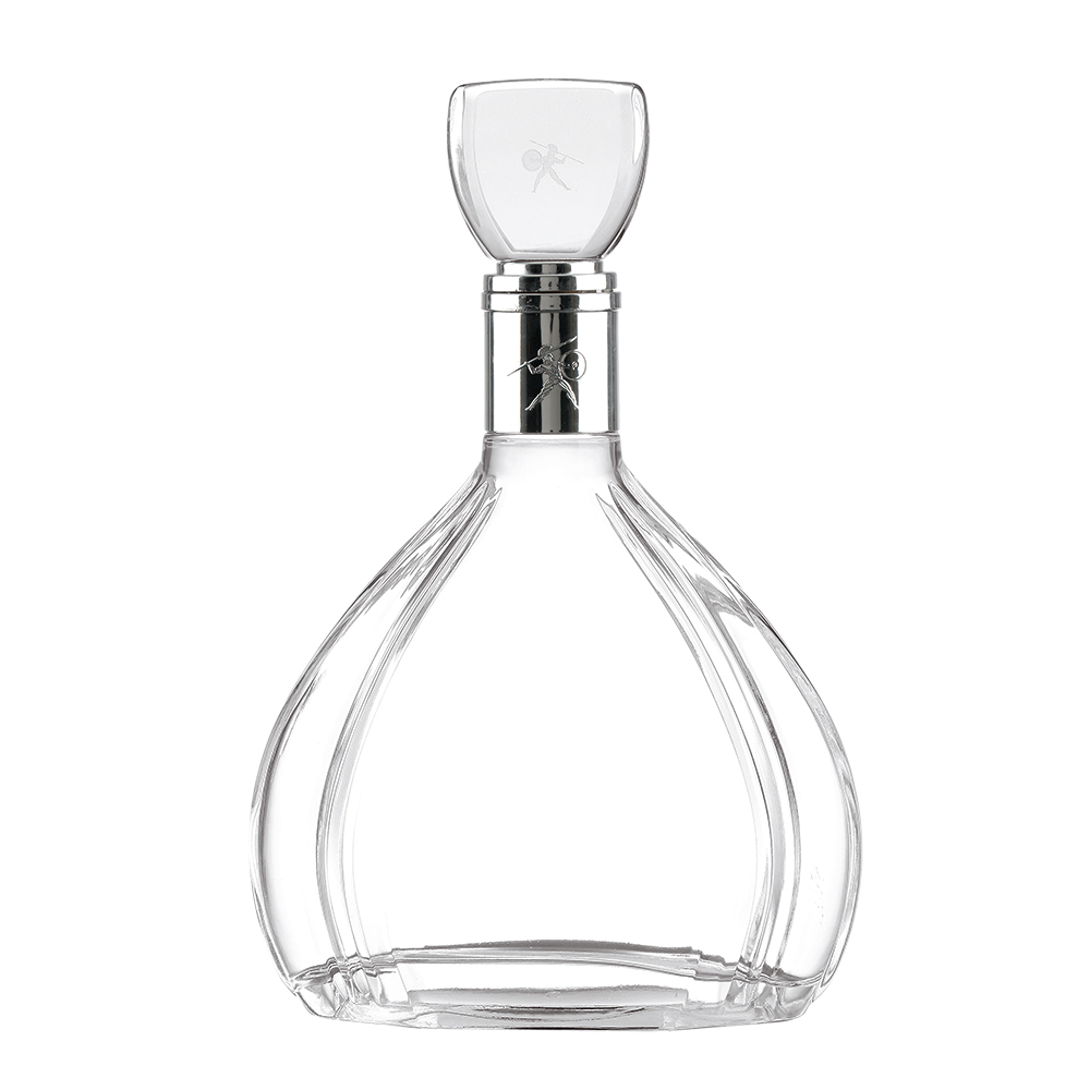 Transparent Round Empty Flint Glass Liquor Wine Whisky Vodka 50ml Capacity for Beverage