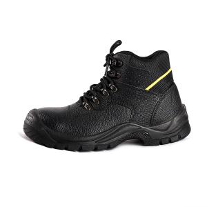 China US 6-12 Size Middle Cut Safety Shoes With 1.5kg Weight And Embossed Cow Leather Upper Material on sale