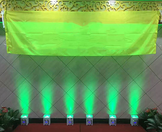 72w Sound Active Wireless LED Par Lights With 4 Digit Digital LED Display