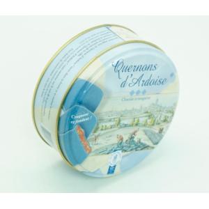 Customized Round Cake Box Candle Cookie Tin Cans Adjustable Height