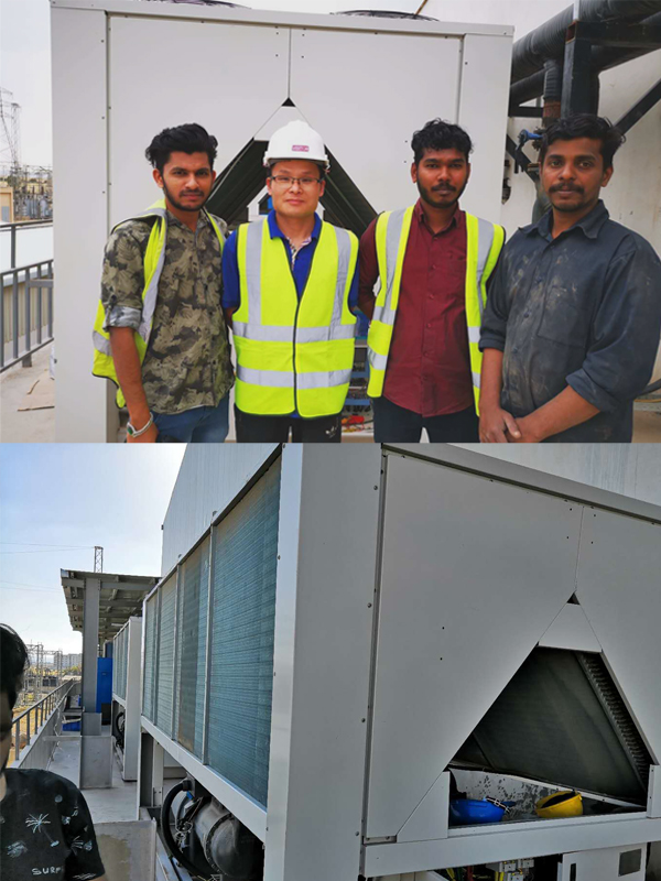 40kw Chilled Water Air Conditioning System Water Cooled Compressor Refrigeration