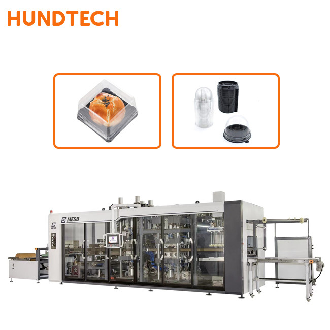 Lightweight Beverage Pressure Thermoforming Machine PET Forming
