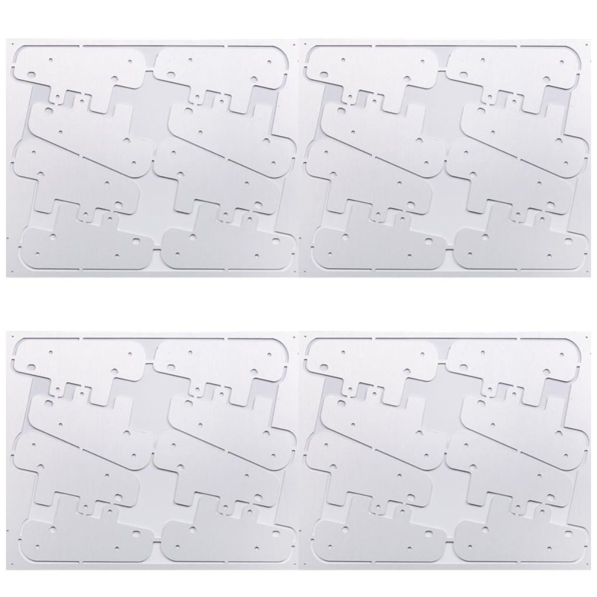 1.0mm LF HASL Led Aluminum Plate Pcb Board White Solder Mask