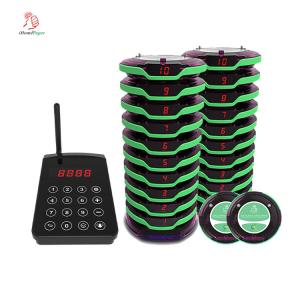  Easy operate full waterproof wireless guest calling coaster pager system with protective silicone Manufactures
