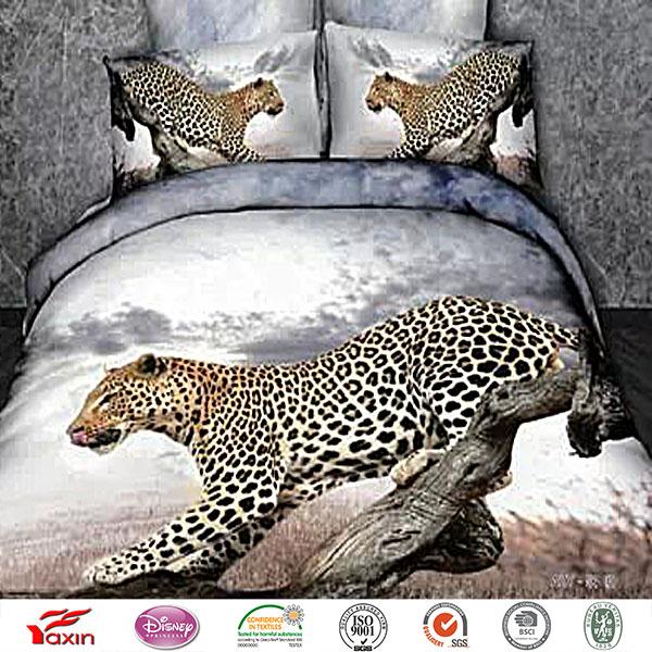 High quality 3D animal bedding sheet sets,kids Microfiber Polyester bed linen