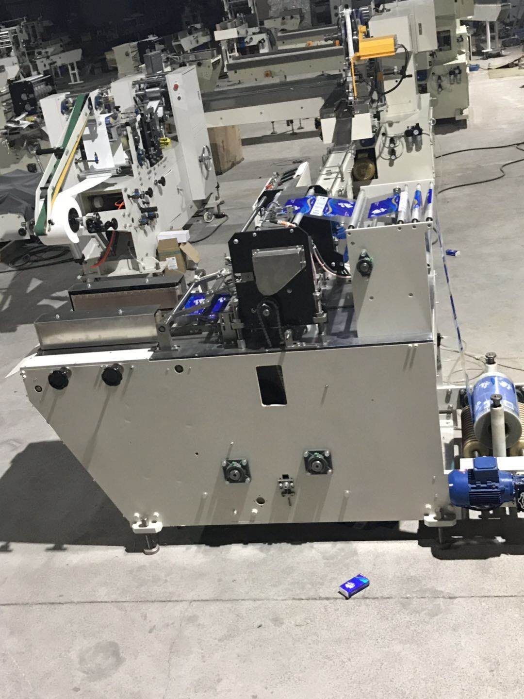 PLC Automatic Pocket Paper Tissue Machine Production Line 8-12bags/min