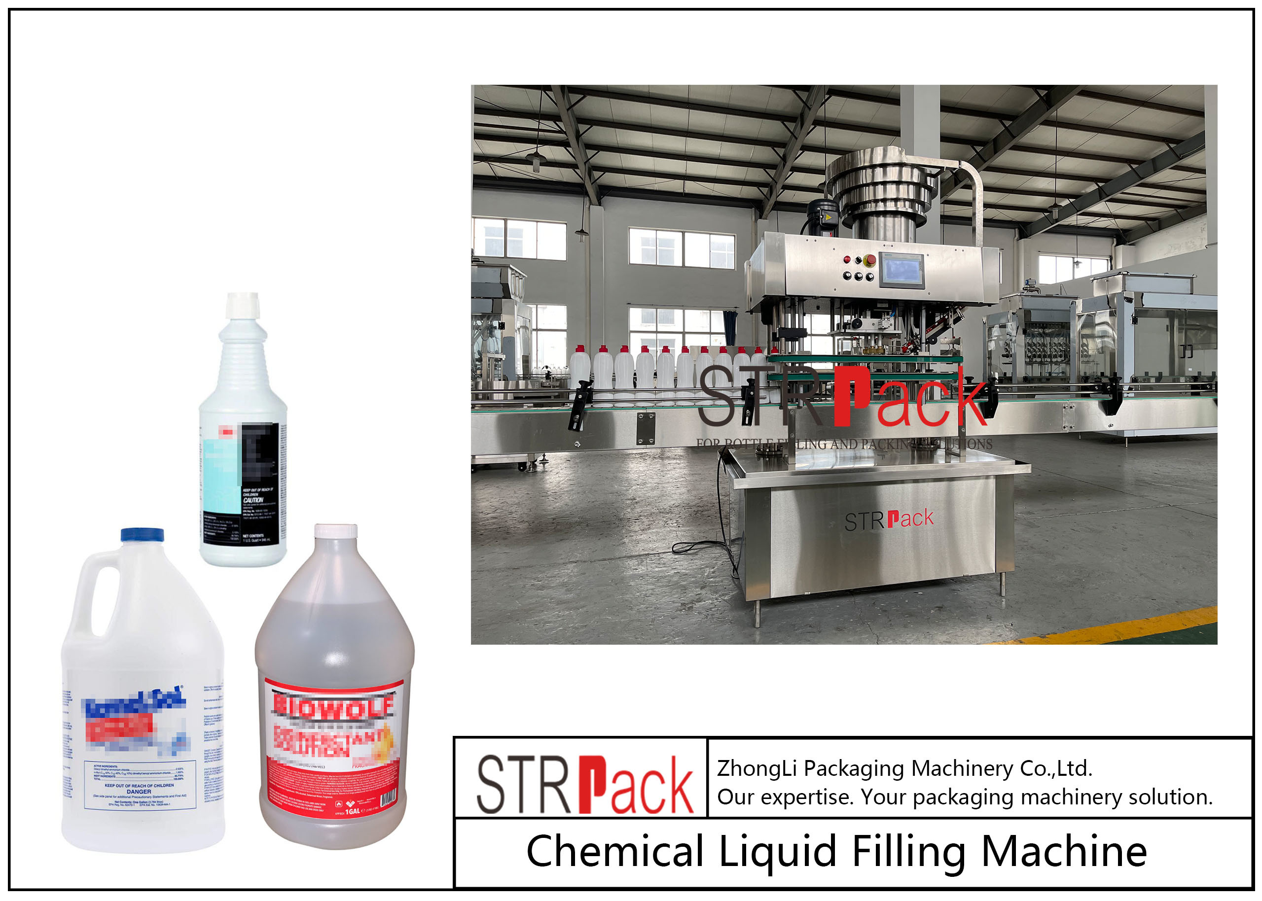 Automatic Bottle Filling Line with PLC Control System