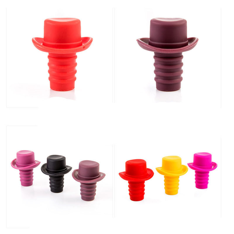 Silicone Wine Bottle Stopper Reusable For Keeping Wine Champagne Fresh