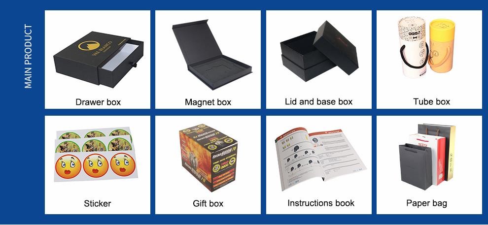 Recyclable CMYK/PANTONE Printing Red Magnetic Box Gift Set for End Luxury Packaging