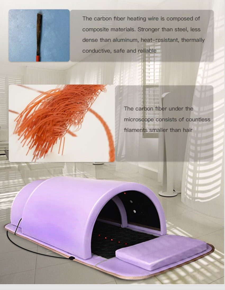 3 Zone Spa Capsule Far Infrared Sauna Dome Thermal Tolmaline Germanium Stone