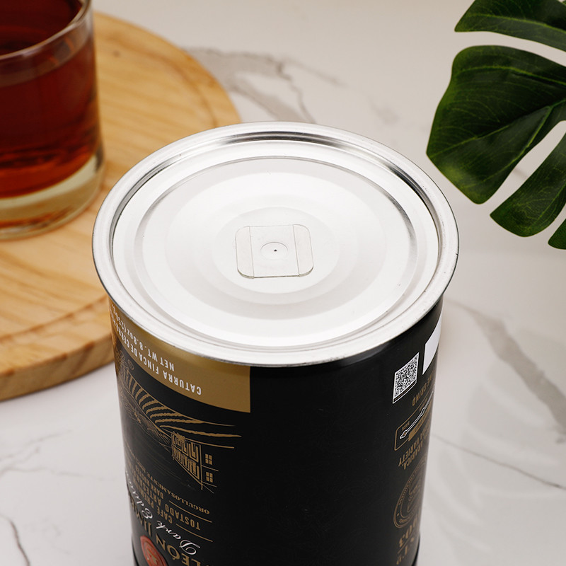 Coffee Tin Cans 250g Metal Cans for Coffee Beans CMYK Offset Printing With Screw Cover
