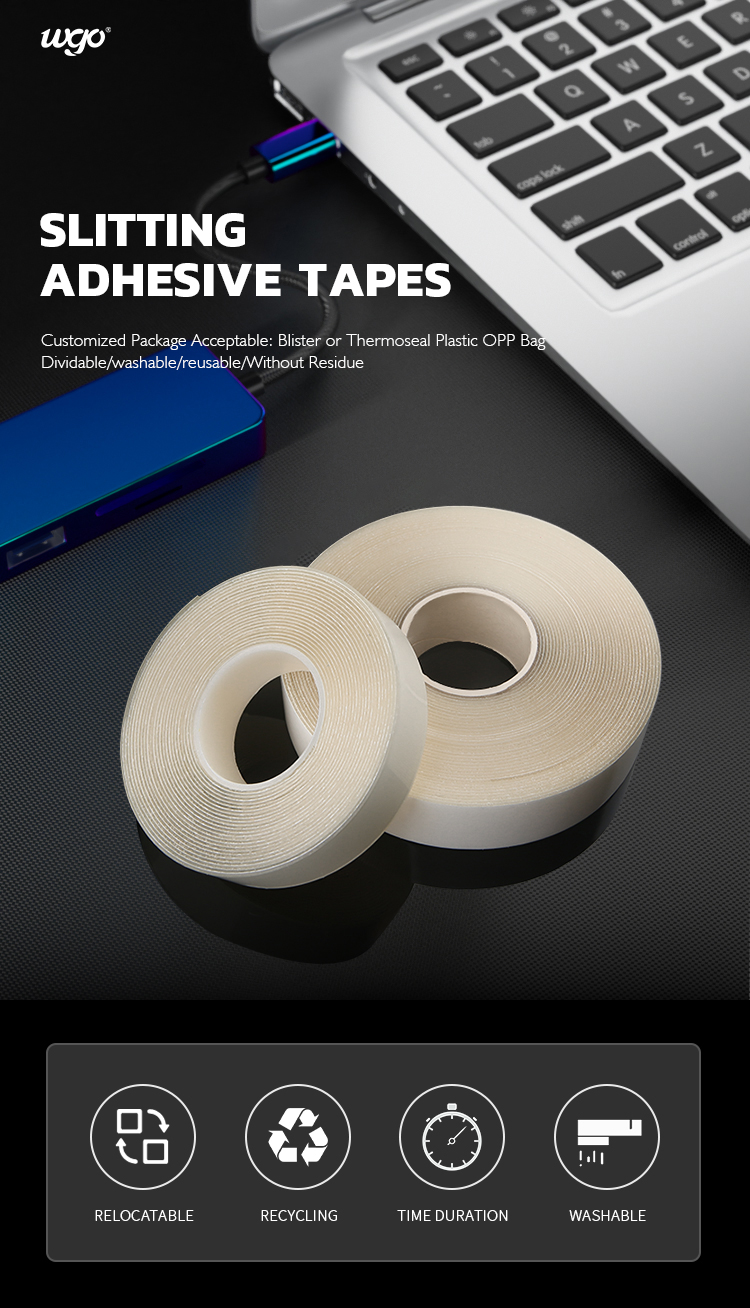 Factory Removable No Residue Clear Tape Roll Double Sided Office And School Tape And Tape