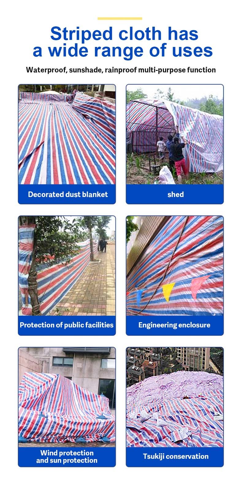2024 PE Tarpaulin Fabric Outdoor Fish Pond Tank Plastic Sheet Tarpaulin Waterproof