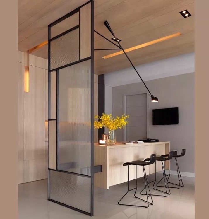 Hotel Office Modern Room Divider Panels Partition 304 316 Stainless Steel
