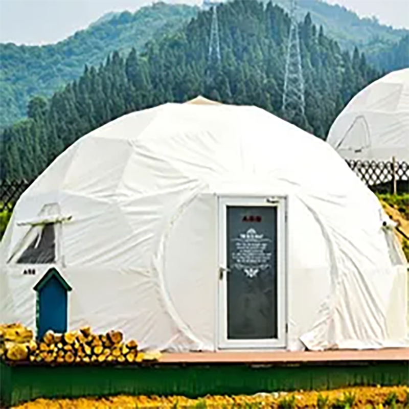 Hotel Decoration Inflatable Geodesic Dome Tent Luxury Waterproof