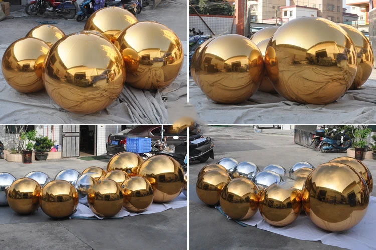 Outdoor Affordable Big Shiny Balls Inflatable Silver Smooth Shiny Ballse Balls for Event